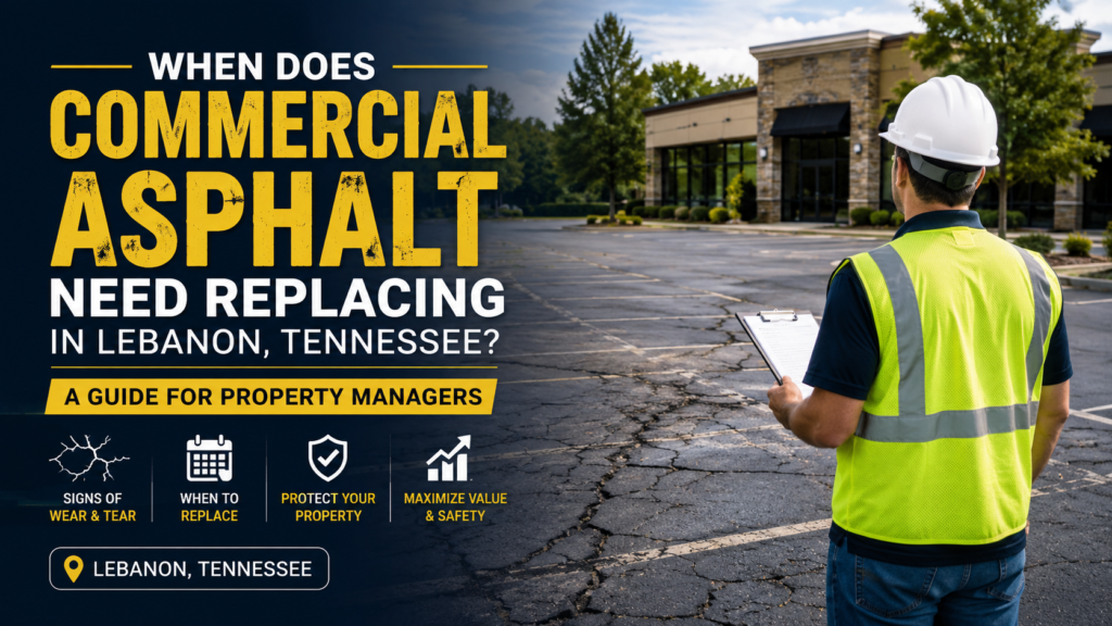When Does Commercial Asphalt Need Replacing in Lebanon, Tennessee? A Guide for Property Managers